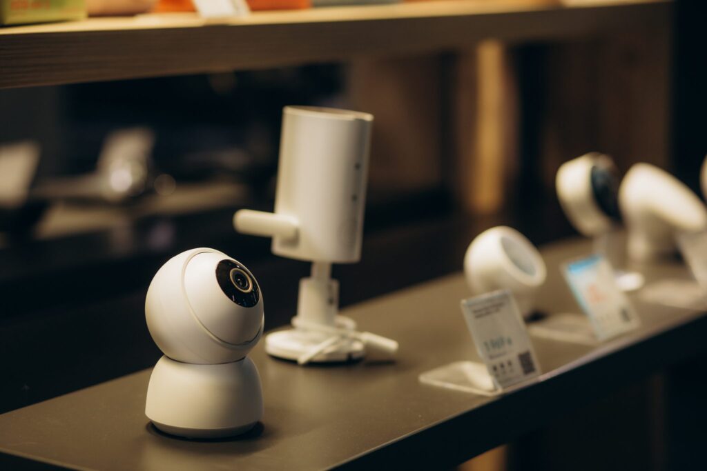 web cameras on display in an electronics store 2024 02 21 20 50 08 utc 2048x1365